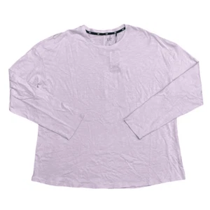 GAP Tee Shirt Women's Long Sleeve Crew Neck Slub Jersey Soft Cotton Comfort - Picture 1 of 8