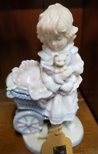 Lisa Martin Porcelain Figurine by Dolfi Girl My First Kitten Made in Italy