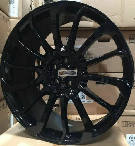 24 Autobiography Style Wheels Gloss Black Rims Tires Fit Range Rover HSE Sport  - Image 1 of 1