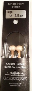Crystal Palace Bambus Stricknadeln Einzelspitze 9 Zoll Größe US 6 -4,25 mm Japan - Bild 1 von 4