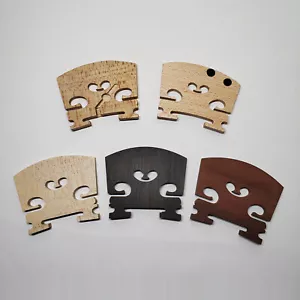 Puente para violín tamaño 5x 4/4 arce/ébano/madera roja/tipo hueco/inserto de ébano - Imagen 1 de 2