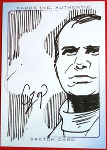 THUNDERBIRDS - INK Sketch Card - JEFF TRACY by JOHN CZOP - Cards Inc. 2004 - Picture 1 of 2