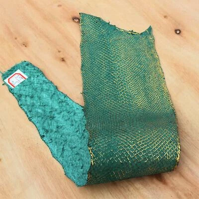 Lote de DOS Pieles de Salmón Auténticas Metálicas Piel Cuero Flexible Leathercraf Foto 1 de 3