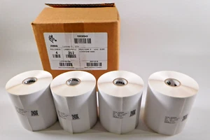 Etiquetas de envío Zebra 4 X 8"" Z-Perform 1000D 4 rollos - (202 cada uno) genuino 10030949 - Imagen 1 de 4