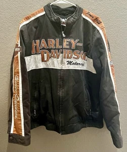 Chaqueta Harley Davidson Algodón Cremallera S/S 2008 105 Aniversario 98411-08vm Grande - Imagen 1 de 5