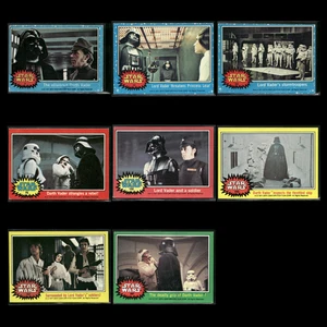 Star Wars 1977 Topps Lot (8)  EX-VG  Darth Vader Vintage 1st Edition  - Picture 1 of 10