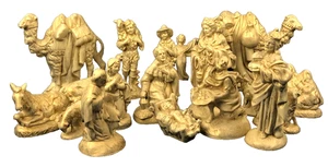 Vintage Atlantic Mold Nativity Set Of 18 Pieces Ceramic - Picture 1 of 15