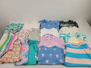M&S Girl's 16pcs Bundle Swimwear Tops Shorts Dresses Size 5-6 Yrs Blue New F2 - Picture 1 of 10