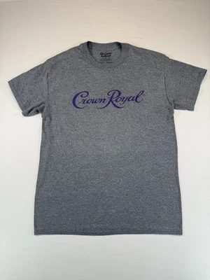 Camiseta Crown Royal para hombre gris medio jaspeado gráfico logotipo camiseta Foto 1 de 4