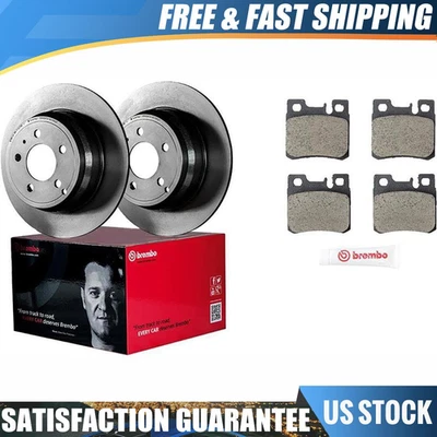 Rotor y pastilla de freno trasero Brembo 6 para Mercedes-Benz 300TE 1993 Foto 1 de 4