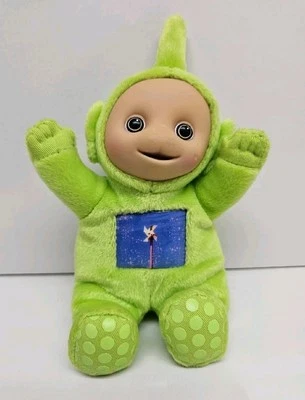 Ragdoll Teletubbies 2003 Dipsy verde molinete vientre 7" felpa frijol Foto 1 de 2