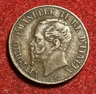 Italy Centesimo 1867 Copper Coin KM#1.1 T7760 - Image 1 of 2