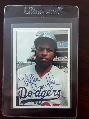 1975 SSPC Willie Crawford auto autograph signed very rare - Image 1 of 2