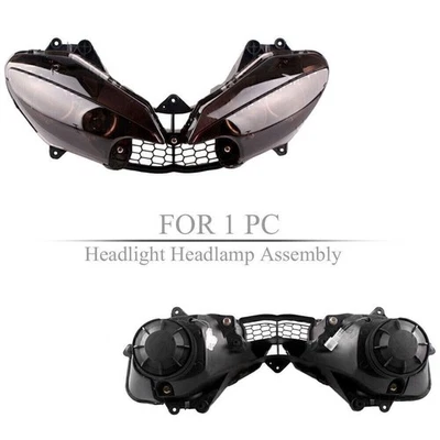 Front Motorcycle Headlight Headlamp Fit Yamaha YZF 600 R6 2003-05/YZF R6S 06-09 - Image 1 of 4