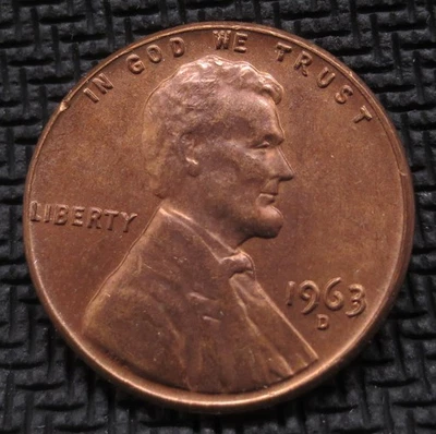 1963-D 3 over 3 Stage 1 About Uncirculated Lincoln cent. DDO-001, FS-101. - Image 1 of 4