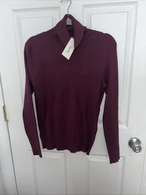 Suéter Calvin Klein feminino gola alta médio -Novo com etiquetas  - Imagem 1 de 4