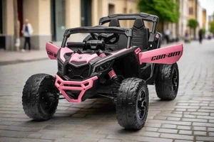 24v Ride on Car Can Am Maverick Kids UTV Buggy 4 Motors and Remote - Pink - Picture 1 of 8
