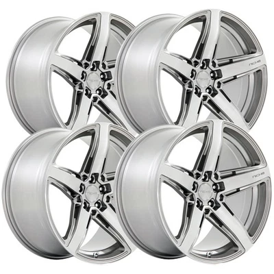 (Set of 4) Niche M270 Teramo 20x9 5x108 +38mm Gunmetal Wheels Rims 20" Inch Foto 1 de 4