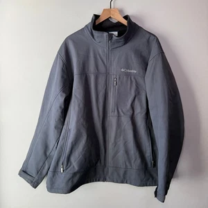 Columbia Men's Fleece Lined Prime Peak Softshell Jacket Gray Size 2X - Picture 1 of 8