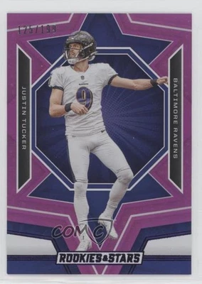 2023 Panini Rookies & Stars Purple /199 Justin Tucker #7 - Image 1 of 2