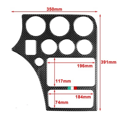 Center Console CD AC Panel Cover Trim For Alfa Romeo 159 Brera Spider Foto 1 de 4