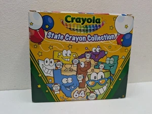 Crayola State Your Colo Crayon Set 64 CT Sharpener 2004 Y2K Limited Edition - Picture 1 of 8