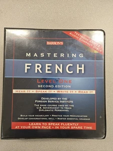 'Barron’s Mastering French Level One', Sec. Ed., Audio 12 CD’s With Book - Picture 1 of 2