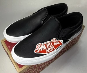 Vans Classic Tumble Slip-On Mens Black Skate Inspired Sneakers Shoes M 7 W 8.5 - Picture 1 of 11
