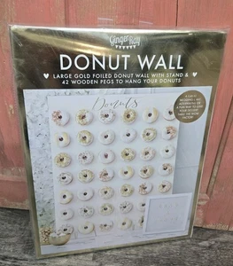 Ginger Ray Gold Schrift großer Wand Donut Wand Party Hochzeit Deko - Bild 1 von 15