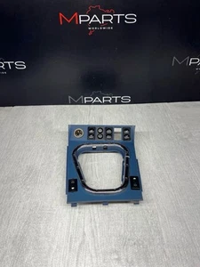 BMW Z3 M Z3M CENTER CONSOLE SHIFTER TRIM W/CHROME RING ESTORIL BLUE - Bild 1 von 12