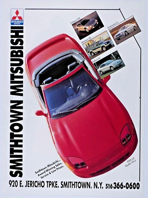 Anuncio impreso original Smithtown Mitsubishi 3000 GT Spyder VR 4 Nueva York vintage Foto 1 de 4