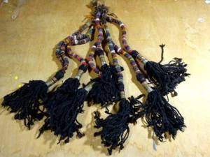 Camel Trappings Tassels Afghanistan Uzbekistan Metallic Natural Dyes Vintage - Picture 1 of 9