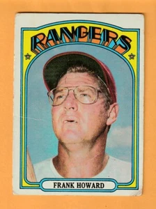 Frank Howard Texas Rangers 1972 Topps #350 Ohio State Buckeyes arrugado - Imagen 1 de 2