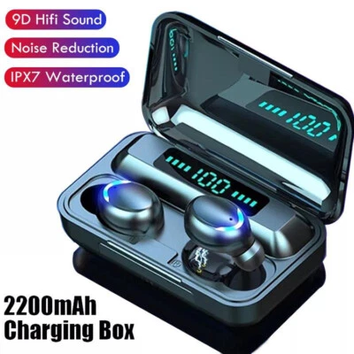 Bluetooth 5.1 In-Ear Wireless LCD Display Stereo TWS Earbuds Headset Earphone - Image 1 of 4
