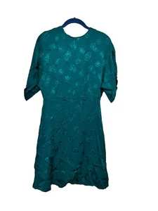 MNG Mango Suit blue/green dress NEW US 4 - Picture 1 of 7
