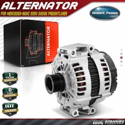 梅赛德斯-奔驰 S550 道奇 Freightliner 220 A/12V CW 6Groove 滑轮发电机 — 第 1/4 张图片