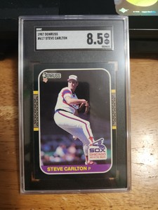 1987 Donruss - #617 Steve Carlton. SGC 8.5 NM/MT+  HOF Chicago White Sox