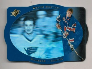 WAYNE GRETZKY 1996 UPPER DECK SPX DIECUT SAMPLE !!! CARD #39 HOF RANGERS - Picture 1 of 2