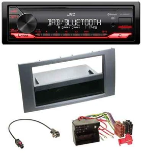 JVC Bluetooth USB DAB MP3 Autoradio für Ford Fiesta Focus 04-08 anthrazit - Bild 1 von 8