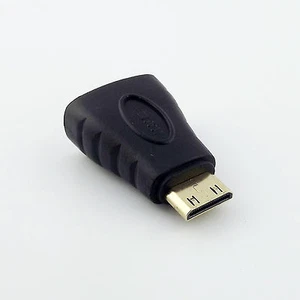 1pcs HDMI 1.4 Female Jack to Mini HDMI Male Plug Converter HD 1080P Gold Adapter - Picture 1 of 5