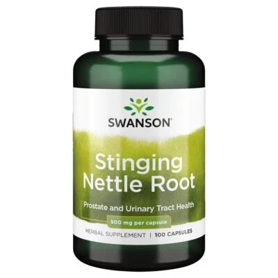 Swanson Stinging Nettle Root 500mg 100 Capsule, Prostate Support, Urinary Health