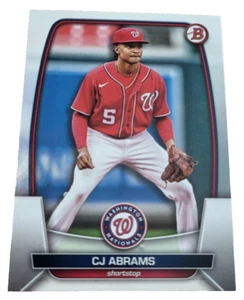 2023 Bowman CJ Abrams #98 Washington Nationals MLB Baseball Card (J9 - Picture 1 of 2