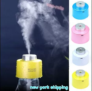 New USB Portable Mini Water Bottle Caps Humidifier Air Diffuser Mist and Purify - Picture 1 of 6