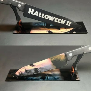 Cuchillo Halloween II con soporte sublimado - Imagen 1 de 7