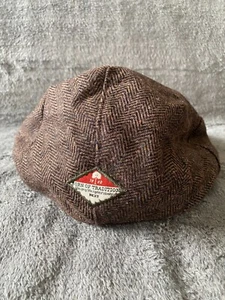 Vintage Next Tweed Baskenmütze Zeitungsjungenmütze Gr. S-M EUR 2-3 Wolle Viskose braun 2006 - Bild 1 von 14