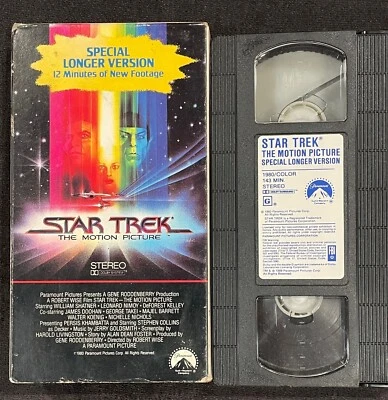 VHS VIDEO STAR TREK THE MOTION PICTURE SPECIAL LONGER VERSION 12 MINUTES EXTRA - Image 1 of 2