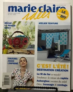 Marie Claire Idees DIY C'est L'ete France Juillet/Aout 2016 FREE SHIPPING JB - Picture 1 of 1