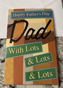 Feliz Día del Padre 💙 Tarjeta de felicitación Stockwell de 5”x7,75” de papá mucho amor - Imagen 1 de 13