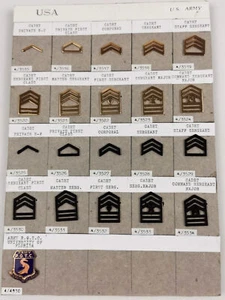U.S. Army, Sammlung Rangabzeichen Metall - Bild 1 von 4