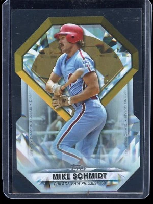 2022 Topps Series 1 MIKE SCHMIDT Diamond Greats Die Cut Card DGDC-22 Phillies - Image 1 of 2